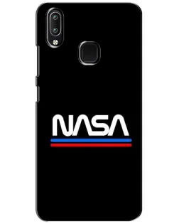 Чехол для Vivo Y93 Lite с картинкой «NASA — классика Red Blue»