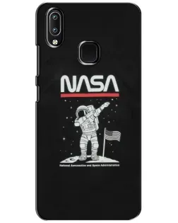 Чехол для Vivo Y93 Lite с картинкой «NASA — шагаем по Луне»