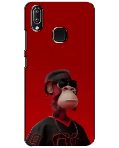 Чехол для Vivo Y93 Lite с картинкой «Bored Ape в красном»