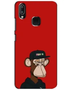 Чехол для Vivo Y93 Lite с картинкой «Bored Ape — красный фон»