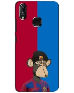 Чехол для Vivo Y93 Lite с картинкой «Bored Ape — фанат Барсы»
