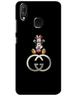 Чехол для Vivo Y93 Lite с картинкой «Минни Маус на лого»
