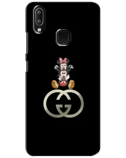 Чехол для Vivo Y93 Lite с картинкой «Минни Маус на лого»