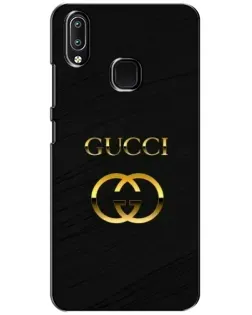 Чехол для Vivo Y93 Lite с картинкой «Золотой логотип Gucci»
