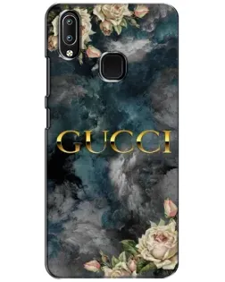 Чехол для Vivo Y93 Lite с картинкой «Абстрактные цветы Gucci»