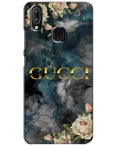 Чехол для Vivo Y93 Lite с картинкой «Абстрактные цветы Gucci»