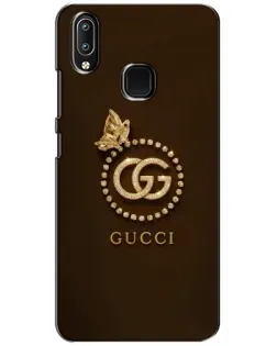 Чехол для Vivo Y93 Lite с картинкой «Gucci — золотая бабочка»