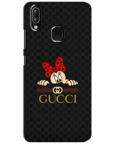 Чехол для Vivo Y93 Lite с картинкой «Минни Маус Gucci — черный»