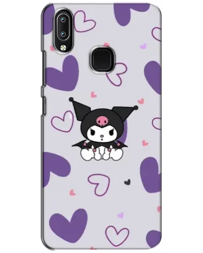 Чехол для Vivo Y93 Lite с картинкой «Kuromi и лавандовые сердца» Чехол для Vivo Y93 Lite с картинкой «Kuromi и лавандовые сердца»