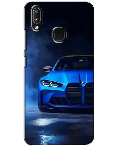 Чехол для Vivo Y93 Lite с картинкой «Голубая BMW M4»