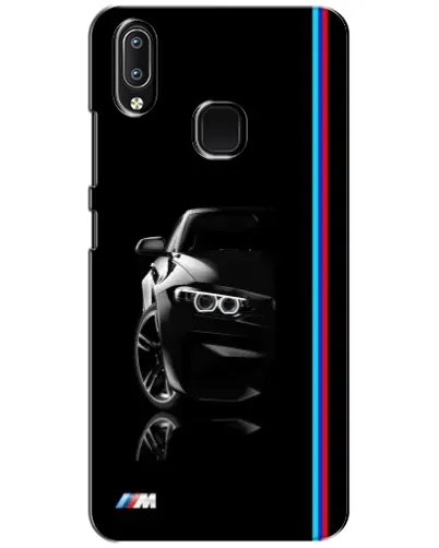 Чехол для Vivo Y93 Lite с картинкой «Силуэт BMW в темноте»