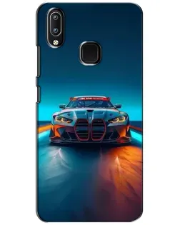 Чохол для Vivo Y93 Lite з картинкою «BMW — вогні неону»