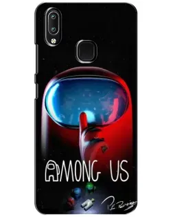 Чехол для Vivo Y93 Lite с картинкой «Красный импостер — макро»