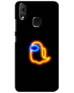Чехол для Vivo Y93 Lite с картинкой «Among Us неоновое сияние»