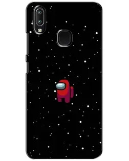 Чехол для Vivo Y93 Lite с картинкой «Красный Among Us»