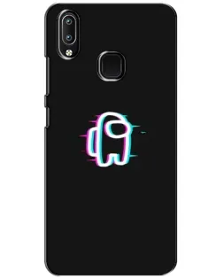 Чехол для Vivo Y93 Lite с картинкой «Among Us неон»