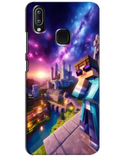 Чехол для Vivo Y93 Lite с картинкой «Стив и космос» Чехол для Vivo Y93 Lite с картинкой «Стив и космос»