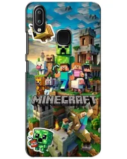 Чехол для Vivo Y93 Lite с картинкой «Замок Minecraft»