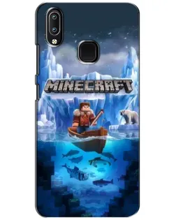 Чехол для Vivo Y93 Lite с картинкой «Minecraft ледяной мир»