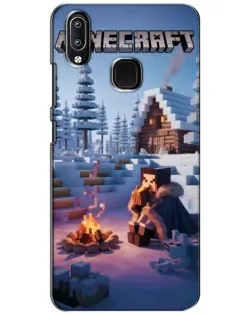 Чехол для Vivo Y93 Lite с картинкой «Зимний Minecraft»
