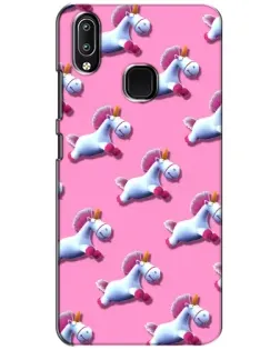 Чехол для Vivo Y93 Lite с картинкой «Единороги на розовом»