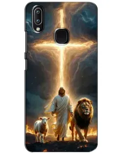 Чехол для Vivo Y93 Lite с картинкой «Лев Иуды и Свет» Чехол для Vivo Y93 Lite с картинкой «Лев Иуды и Свет»