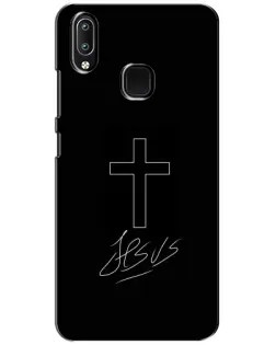 Чохол для Vivo Y93 Lite з картинкою «Графічний хрест Jesus»