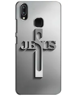 Чохол для Vivo Y93 Lite з картинкою «Металевий хрест Jesus»
