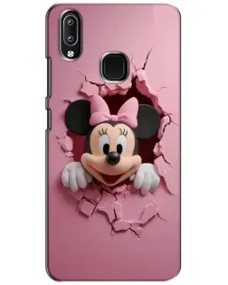 Чехол для Vivo Y93 Lite с картинкой «Минни сквозь стену»