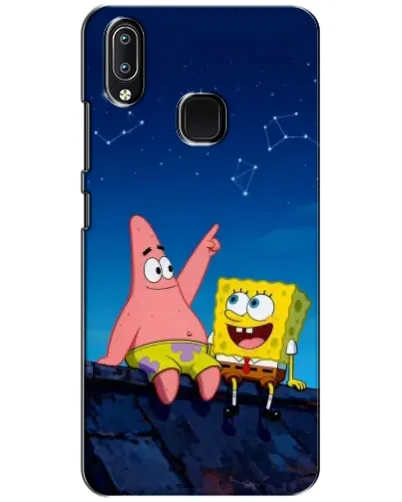 Чехол для Vivo Y93 Lite с картинкой «Губка Боб и Патрик ночью» Чехол для Vivo Y93 Lite с картинкой «Губка Боб и Патрик ночью»