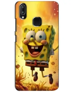 Чехол для Vivo Y93 Lite с картинкой «Губка Боб прыгает»