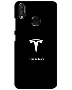 Чехол для Vivo Y93 Lite с картинкой «Tesla White Logo»