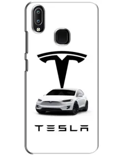 Чехол для Vivo Y93 Lite с картинкой «Tesla White Style»