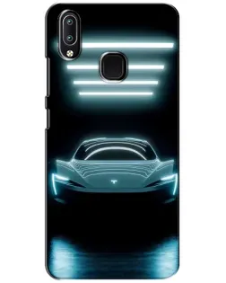 Чехол для Vivo Y93 Lite с картинкой «Tesla в неоне»