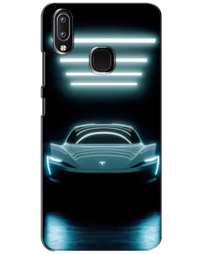 Чехол для Vivo Y93 Lite с картинкой «Tesla в неоне»