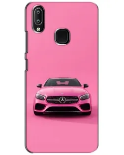 Чехол для Vivo Y93 Lite с картинкой «Розовый Mercedes AMG»