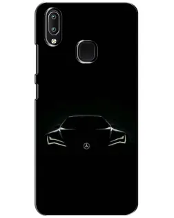 Чехол для Vivo Y93 Lite с картинкой «Mercedes — силуэт авто»