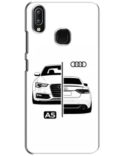 Чехол для Vivo Y93 Lite с картинкой «Audi — контрастный дизайн»