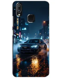 Чехол для Vivo Y93 Lite с картинкой «Ночной город и Audi»