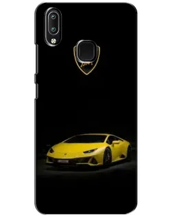 Чехол для Vivo Y93 Lite с картинкой «Lamborghini желтый акцент»