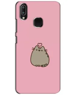 Чехол для Vivo Y93 Lite с картинкой «Pusheen сердце»