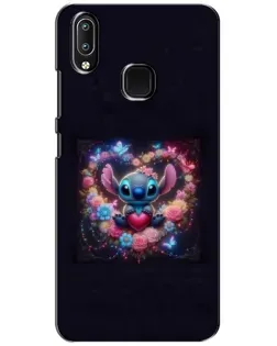 Чехол для Vivo Y93 Lite с картинкой «Stitch в цветах» Чехол для Vivo Y93 Lite с картинкой «Stitch в цветах»