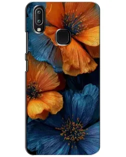 Чохол для Vivo Y93 Lite з картинкою «Яскрава синьо-помаранчева флора» Чохол для Vivo Y93 Lite з картинкою «Яскрава синьо-помаранчева флора»