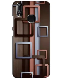 Чехол для Vivo Y93 Lite с картинкой «Коричневые объемные квадраты» Чехол для Vivo Y93 Lite с картинкой «Коричневые объемные квадраты»