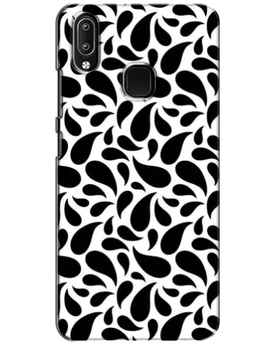 Чехол для Vivo Y93 Lite с картинкой «Контрастные черные капли» Чехол для Vivo Y93 Lite с картинкой «Контрастные черные капли»