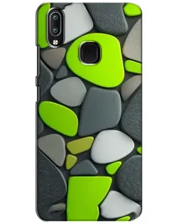 Чехол для Vivo Y93 Lite с картинкой «Яркая неоновая галька»