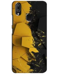 Чехол для Vivo Y93 Lite с картинкой «Золотые осколки геометрии»