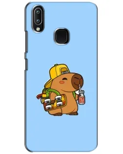 Чохол для Vivo Y93 Lite з картинкою «Капібара на скейті»