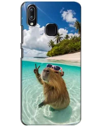 Чехол для Vivo Y93 Lite с картинкой «Капибара на море» Чехол для Vivo Y93 Lite с картинкой «Капибара на море»