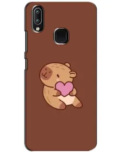 Чохол для Vivo Y93 Lite з картинкою «Капібара з серцем»